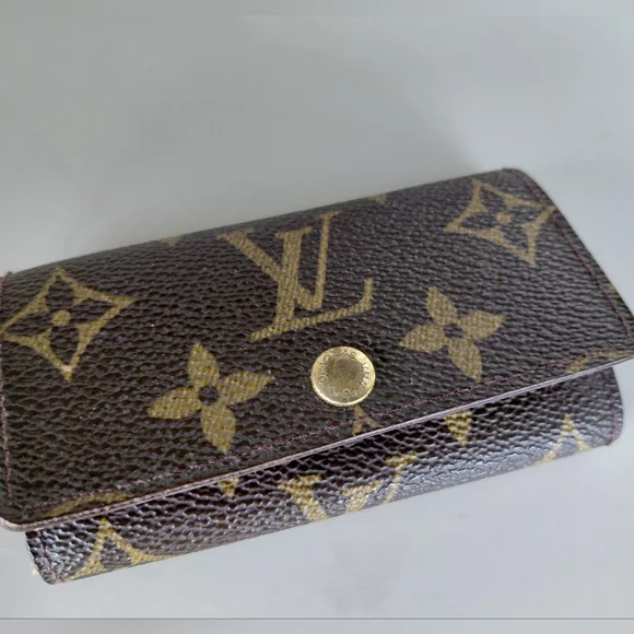 Louis Vuitton Brown and Gold Monogram Key Case